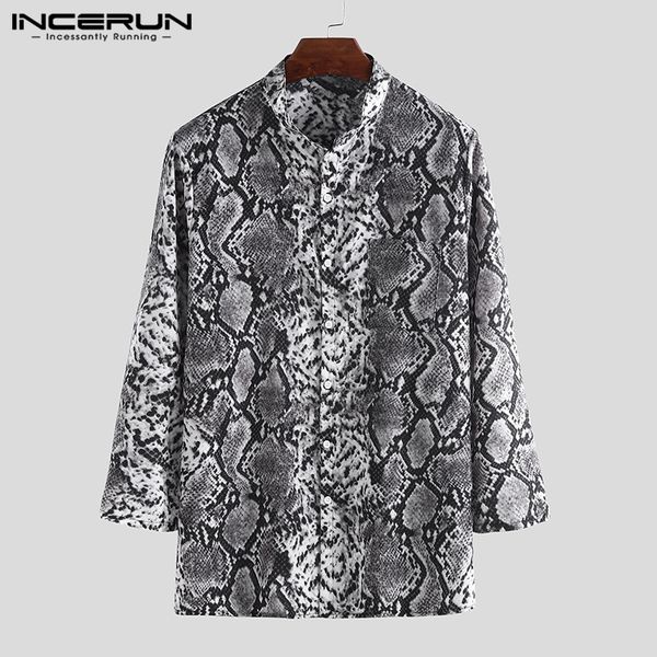 incerun leopard print shirt men streetwear deep v neck button long sleeve blouse party fashion casual shirt men camisa 2019, White;black
incerun leopard print shirt men streetwear deep v neck button long sleeve blouse party fashion casual shirt men camisa 2019, White;black