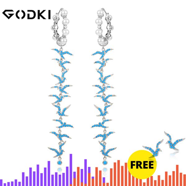 godki korean trendy imitation pearl earrings for women bohemian seagull drop earring 2020 brincos female diy fashion jewelry, Silver
godki korean trendy imitation pearl earrings for women bohemian seagull drop earring 2020 brincos female diy fashion jewelry, Silver
