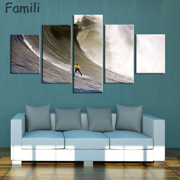 Modern Sea Wave Canvas Painting Print Wall Art Picture 5pcs Oil Paintings on Canvas for Living Room Home Decorative Art No Frame
Modern Sea Wave Canvas Painting Print Wall Art Picture 5pcs Oil Paintings on Canvas for Living Room Home Decorative Art No Frame
