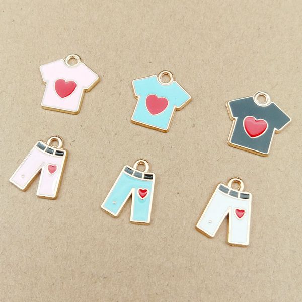 10pcs cute love cloth design diy enamel necklace bracelet pendants charms handmade alloy jewelry decoration accessories yz500, Bronze;silver
10pcs cute love cloth design diy enamel necklace bracelet pendants charms handmade alloy jewelry decoration accessories yz500, Bronze;silver