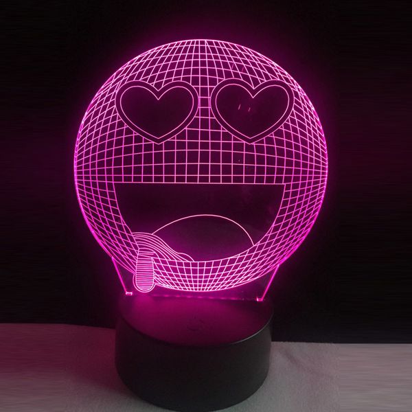 3d led night light smile drool enjoy table lamp 7 colors change wireless flashlight creative home switch usb gift for children
3d led night light smile drool enjoy table lamp 7 colors change wireless flashlight creative home switch usb gift for children