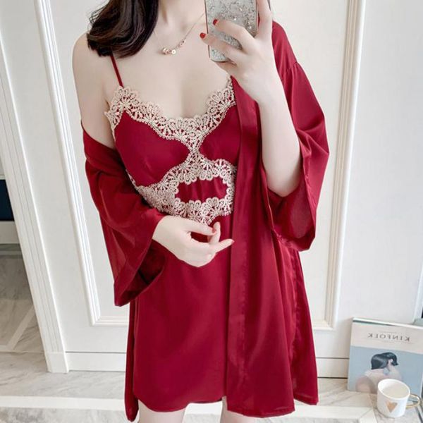 lady lace sleepwear burgundy сатин 2pcs nightyrobe костюм интимная бельё nightgown кимоно халат платье главная одежда, Black;red
lady lace sleepwear burgundy сатин 2pcs nightyrobe костюм интимная бельё nightgown кимоно халат платье главная одежда, Black;red