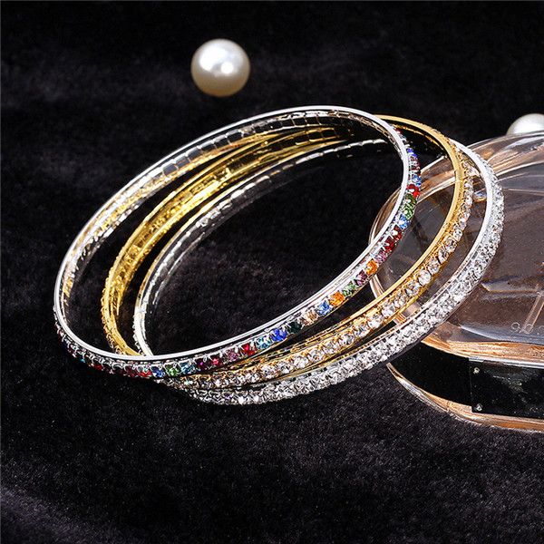 fashion single row crystal bracelet for women thin bangle bracelet girls party wedding jewelry lover gift, Black
fashion single row crystal bracelet for women thin bangle bracelet girls party wedding jewelry lover gift, Black