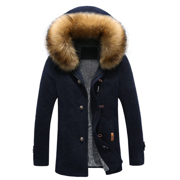 mens british mens long section detachable large fur collar windbreaker coat jacket warm long sleeved casual fashion, Black;brown
mens british mens long section detachable large fur collar windbreaker coat jacket warm long sleeved casual fashion, Black;brown