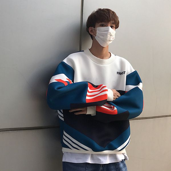 autumn new hoodies men fashion contrast color casual o-neck pullover man streetwear wild hip-hop loose sweatshirt male hoodie, Black
autumn new hoodies men fashion contrast color casual o-neck pullover man streetwear wild hip-hop loose sweatshirt male hoodie, Black
