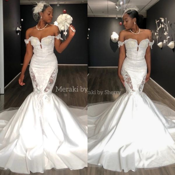 2020 new arrival arabic african off shoulder mermaid wedding dresses robes de soirée cutaway side wedding gowns long train
2020 new arrival arabic african off shoulder mermaid wedding dresses robes de soirée cutaway side wedding gowns long train