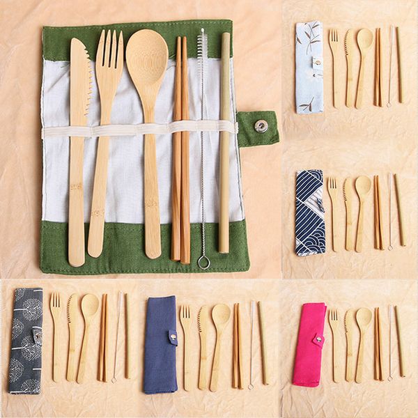 7pcs/set portable cutlery set outdoor travel bamboo flatware set knife spoon chopsticks fork spoon dinnerware sets wx9-1497
7pcs/set portable cutlery set outdoor travel bamboo flatware set knife spoon chopsticks fork spoon dinnerware sets wx9-1497