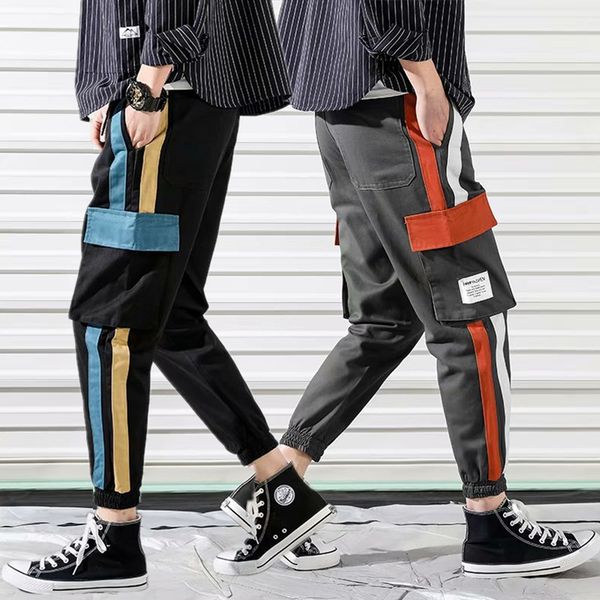 striped patchwork harem pants mens 2019 hip hop printed color block casual joggers sweatpants trousers male streetwear, Black
striped patchwork harem pants mens 2019 hip hop printed color block casual joggers sweatpants trousers male streetwear, Black