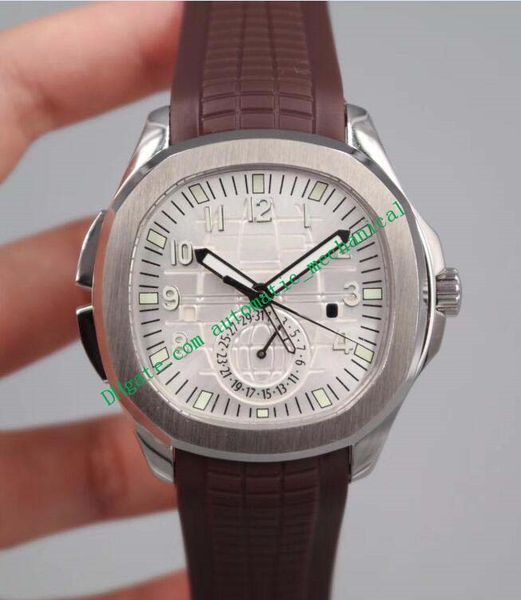11 style luxury wristwatch 5164a-001 travel time dual time zone 40.8mm stain bezel rubber bracelet automatic fashion men watch, Slivery;brown
11 style luxury wristwatch 5164a-001 travel time dual time zone 40.8mm stain bezel rubber bracelet automatic fashion men watch, Slivery;brown