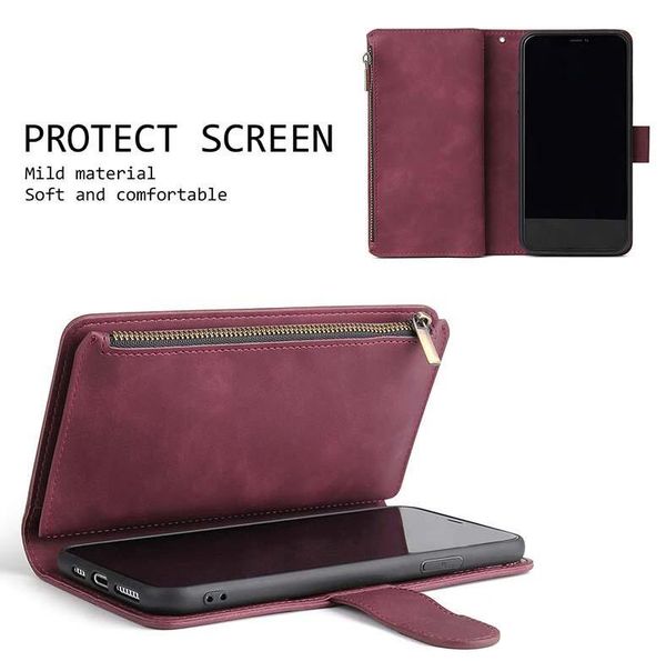 for iphone 11 pro max 8 7 6 plus new leather zipper wallet phone case with rope holder card slot all-inclusive back cover
for iphone 11 pro max 8 7 6 plus new leather zipper wallet phone case with rope holder card slot all-inclusive back cover