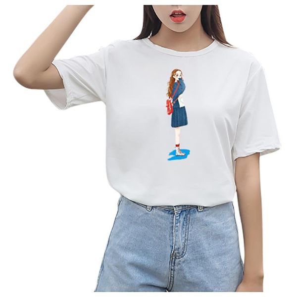 hamboder 2020 women t-shirts fashion women spring casual short sleeve lgirl printed o-neck t-shirt t-shirts #35%, White
hamboder 2020 women t-shirts fashion women spring casual short sleeve lgirl printed o-neck t-shirt t-shirts #35%, White