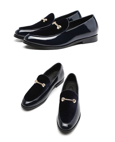 fashion pointed toe dress shoes men loafers patent leather oxford shoes for men formal mariage wedding 37-48, Black
fashion pointed toe dress shoes men loafers patent leather oxford shoes for men formal mariage wedding 37-48, Black