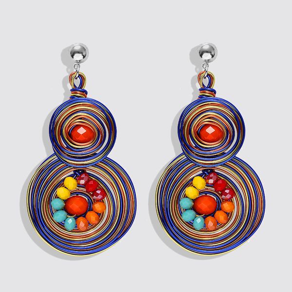 new multi color drop earrings women bohemia nature stone handmade layer wrap chic jewelry statement earrings party wholesale, Silver
new multi color drop earrings women bohemia nature stone handmade layer wrap chic jewelry statement earrings party wholesale, Silver