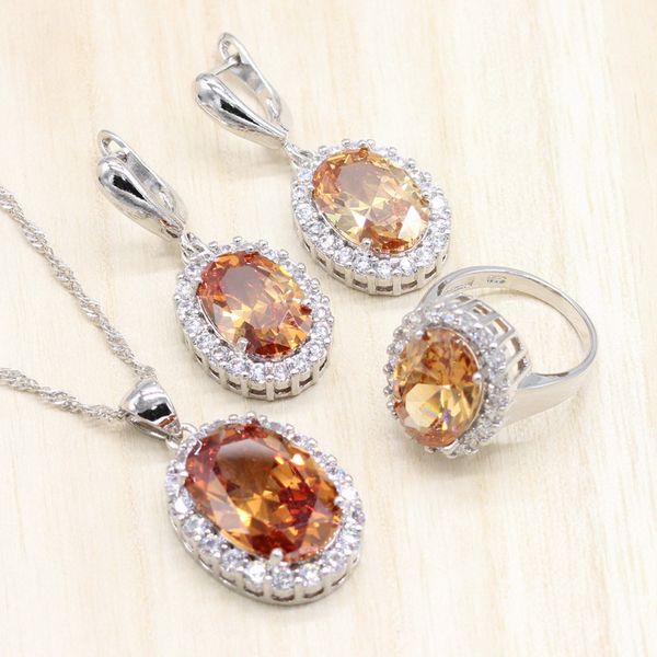 925 sterling silver jewelry sets champagne cubic zircon earrings/pendant/necklace/ring for women gift b
925 sterling silver jewelry sets champagne cubic zircon earrings/pendant/necklace/ring for women gift b