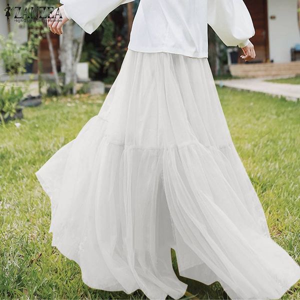 plus size women's summer ruffle sundress zanzea 2020 fashion mesh skirts casual high waist long vestidos female solid robe 5xl, Black
plus size women's summer ruffle sundress zanzea 2020 fashion mesh skirts casual high waist long vestidos female solid robe 5xl, Black