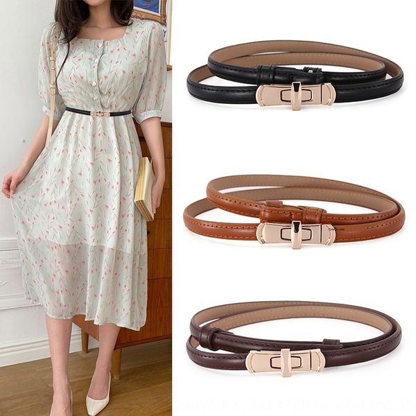 women's belt women's decorative medium and long dress sweater dress sweater soft leather non-hole adjustable belt thin leather, Black;brown
women's belt women's decorative medium and long dress sweater dress sweater soft leather non-hole adjustable belt thin leather, Black;brown