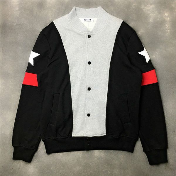 mens designer hoodies givh27 new fashion brand luxury embroidered white five-star patchwork jacket, Black
mens designer hoodies givh27 new fashion brand luxury embroidered white five-star patchwork jacket, Black