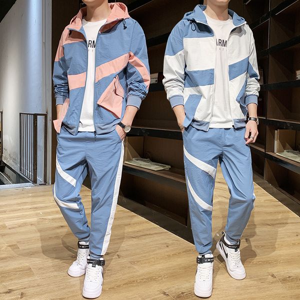 mens hoodie suit 2020 autumn men's jacket and harem pants loose patchwork hip hop tracksuit men korean style sweatpants jacket, Gray
mens hoodie suit 2020 autumn men's jacket and harem pants loose patchwork hip hop tracksuit men korean style sweatpants jacket, Gray
