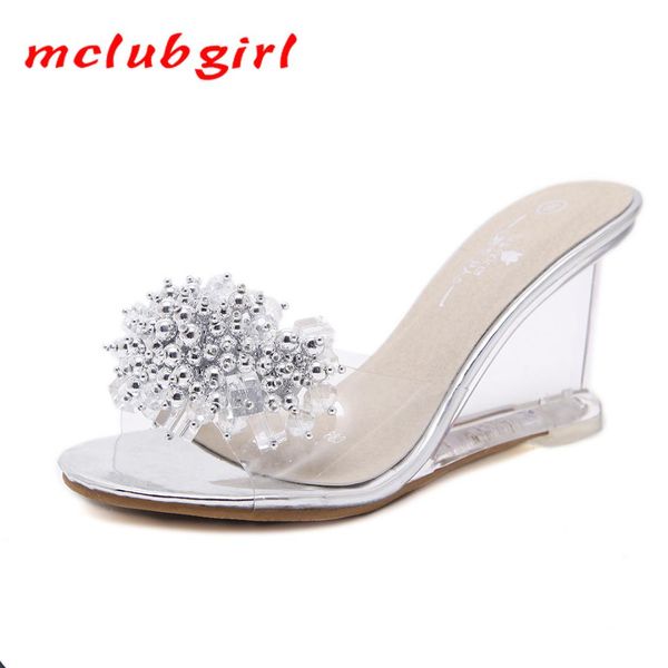 mclubgirl women crystal sandals wedge sandals summer 2018 crystal transparent high heels glass rhinestone lfd-833-3, Black
mclubgirl women crystal sandals wedge sandals summer 2018 crystal transparent high heels glass rhinestone lfd-833-3, Black