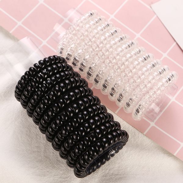 new woman elastic hair bands black clear telephone cord girls gum ponytail hair accessories headdress rubber bands
new woman elastic hair bands black clear telephone cord girls gum ponytail hair accessories headdress rubber bands