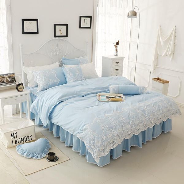 girls kids adults bedding set cotton lace twin full king size bed set pink blue purple green bed skirt duvet cover
girls kids adults bedding set cotton lace twin full king size bed set pink blue purple green bed skirt duvet cover