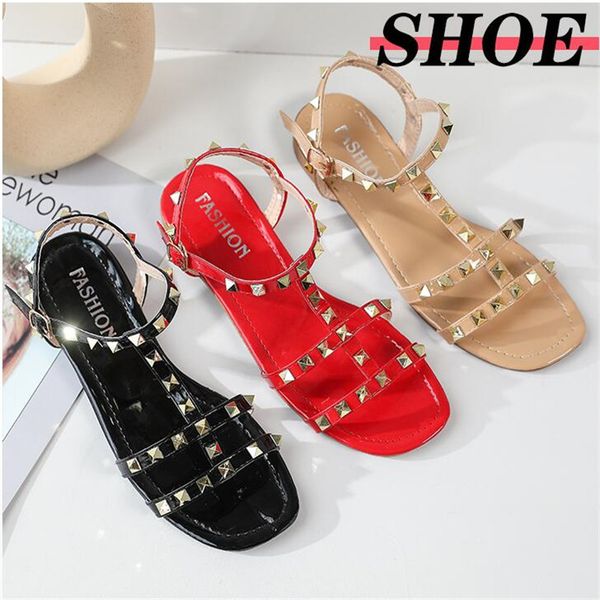 new korean version of the wild flat-bottomed tow french rivet open-toe fashion sandals female 2020 summer, Black
new korean version of the wild flat-bottomed tow french rivet open-toe fashion sandals female 2020 summer, Black