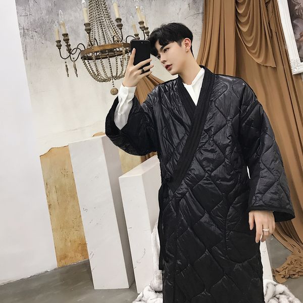 fashion loose robe male casual japan streetwear kimono jacket overcoat men winter long parkas coat cotton padded windbreaker, Black
fashion loose robe male casual japan streetwear kimono jacket overcoat men winter long parkas coat cotton padded windbreaker, Black