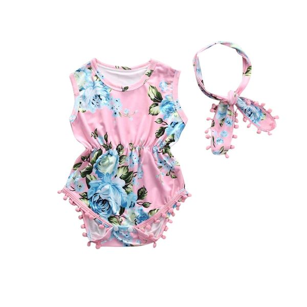 2pcs/set newborn infant baby girl floral romper sleeveless tassel jumpsuit +headband sunsuit outfits clothes, Blue
2pcs/set newborn infant baby girl floral romper sleeveless tassel jumpsuit +headband sunsuit outfits clothes, Blue