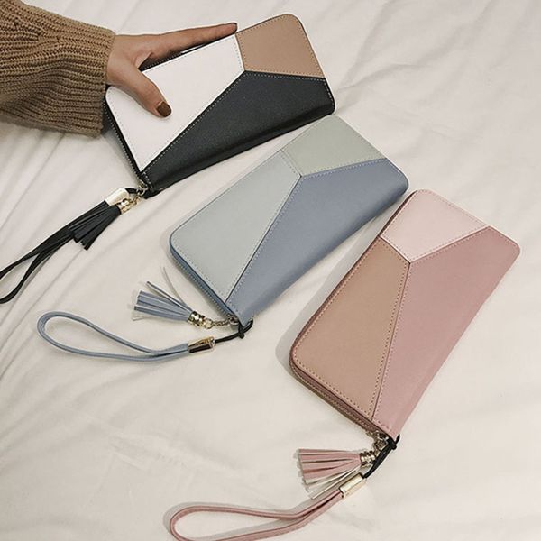 loslandifen 2020 мода женщины кошельки кожа лоскутное длинные кошельки дамы тонкий держатель карты zipper портмоне с кисточкой, Red;black
loslandifen 2020 мода женщины кошельки кожа лоскутное длинные кошельки дамы тонкий держатель карты zipper портмоне с кисточкой, Red;black