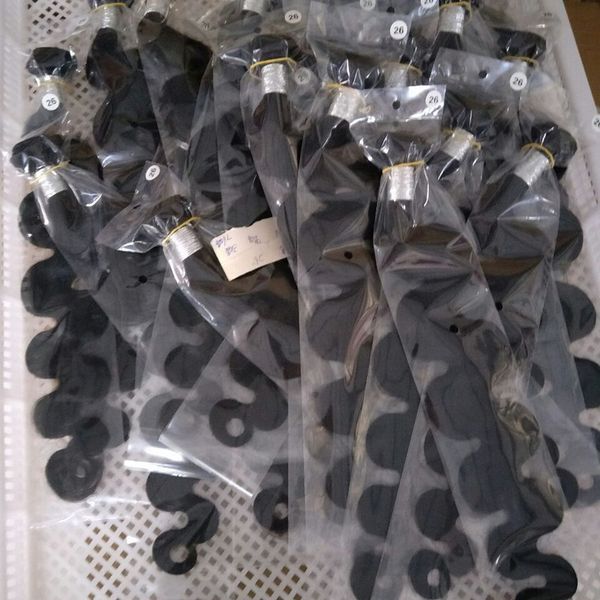 elibess brand brazilian hair extensions dyeable natural color peruvian malaysia indian virgin hair bundles body wave human hair weave 3 lots, Black
elibess brand brazilian hair extensions dyeable natural color peruvian malaysia indian virgin hair bundles body wave human hair weave 3 lots, Black