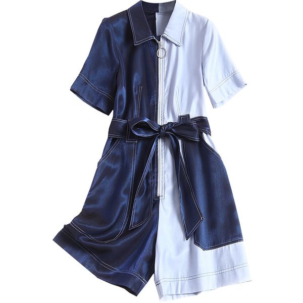 jumpsuit shorts 2020 spring summer playsuits women turn-down collar lace up patchwork short sleeve jumpsuits, Black;white
jumpsuit shorts 2020 spring summer playsuits women turn-down collar lace up patchwork short sleeve jumpsuits, Black;white