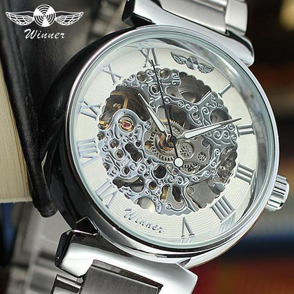 wristwatches winner mens fashion automatic mechanical watch leather band delicate hollowed dial roman number design brand wristwatch, Slivery;brown
wristwatches winner mens fashion automatic mechanical watch leather band delicate hollowed dial roman number design brand wristwatch, Slivery;brown