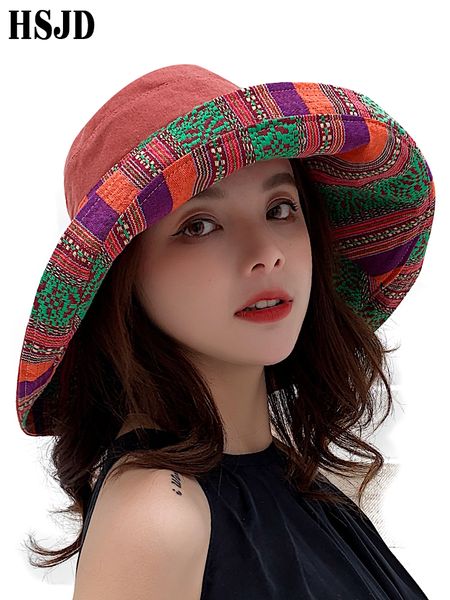 bohemia female cloth double-sided sun hat anti-uv large wide brim beach hat 2019 summer new women foldable sun hats bucket, Blue;gray
bohemia female cloth double-sided sun hat anti-uv large wide brim beach hat 2019 summer new women foldable sun hats bucket, Blue;gray