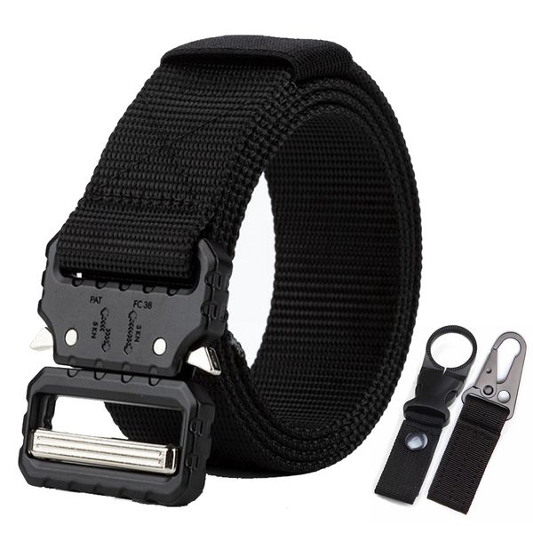 army tactical belt men jeans belt with nylon quick release automatic metal buckle outdoor hunting accessories, Black;brown
army tactical belt men jeans belt with nylon quick release automatic metal buckle outdoor hunting accessories, Black;brown