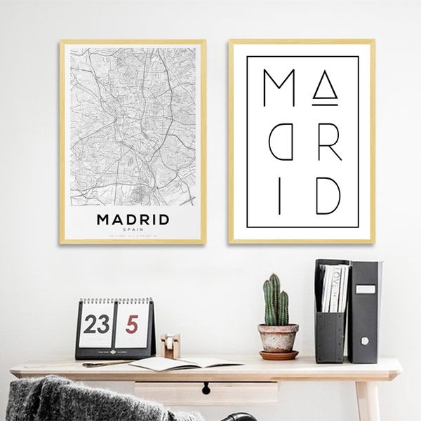 madrid spain map posters and prints wall art modern minimalism canvas painting madrid typography picture for living room decor
madrid spain map posters and prints wall art modern minimalism canvas painting madrid typography picture for living room decor