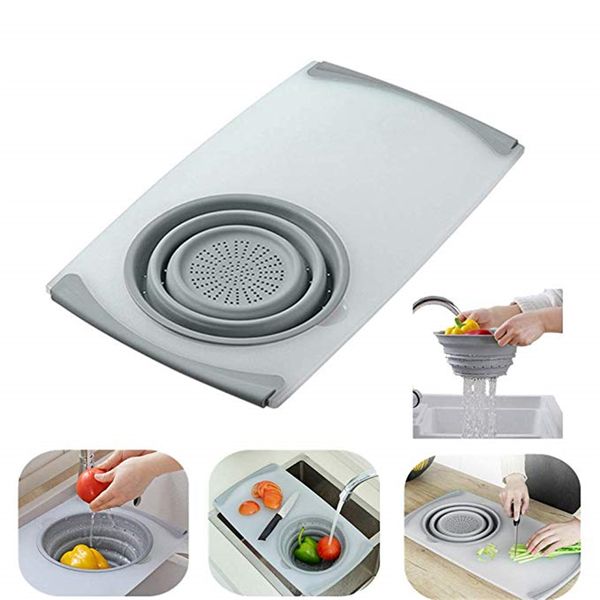 multi-functional over-the-sink cutting board with removable collapsible colander 3 in 1 food tray sink drain basket cutting board filter cho
multi-functional over-the-sink cutting board with removable collapsible colander 3 in 1 food tray sink drain basket cutting board filter cho