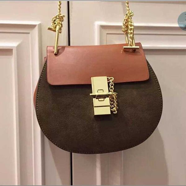 2016 spring new genuine leather fashion chain saddle bag, women handbag, crossbody&mess hmxz001ager bag