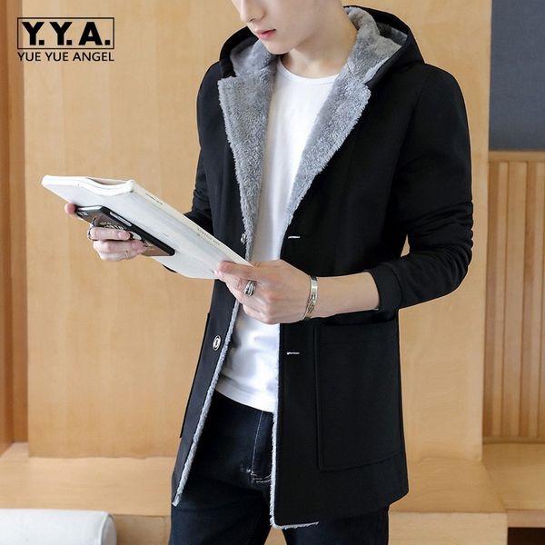 brand new winter mens fleece linning hooded trench coats fashion casual single breasted medium length male slim fit warm jackets, Black;brown
brand new winter mens fleece linning hooded trench coats fashion casual single breasted medium length male slim fit warm jackets, Black;brown