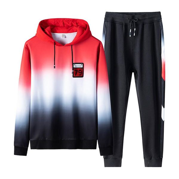 2019 new gradient ins popular logo loose casual hoodie and trousers two-piece set for fall/winter size s-2xl, Gray
2019 new gradient ins popular logo loose casual hoodie and trousers two-piece set for fall/winter size s-2xl, Gray