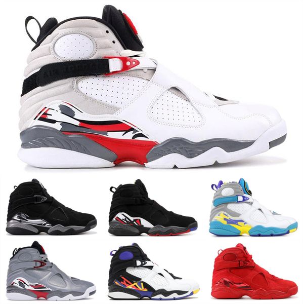 2020 jumpmen 8s mens basketball shoes 8 designer valentines day white aqua three peat chrome tinker south beach sports sneakers, White;red
2020 jumpmen 8s mens basketball shoes 8 designer valentines day white aqua three peat chrome tinker south beach sports sneakers, White;red