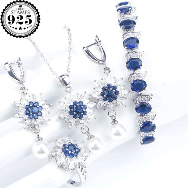 blue zirconia bridal pearls jewelry sets women wedding silver 925 jewelry bracelet earrings ring necklace pendant set gift box, Slivery;golden
blue zirconia bridal pearls jewelry sets women wedding silver 925 jewelry bracelet earrings ring necklace pendant set gift box, Slivery;golden
