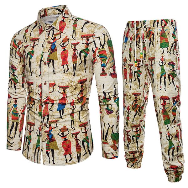 2019 spring summer new style fashion floral print men's set shirt+pant casual shirts suits cotton linen material plus size 5xl d, Gray
2019 spring summer new style fashion floral print men's set shirt+pant casual shirts suits cotton linen material plus size 5xl d, Gray