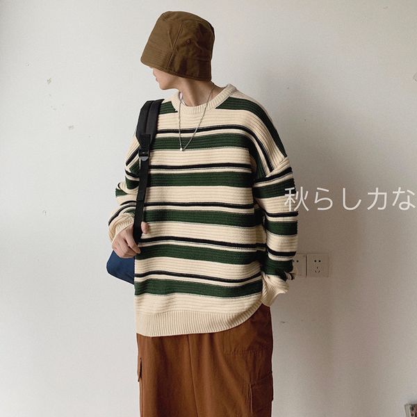 winter new sweater men slim fashion contrast color casual o-neck sweater pullover man streetwear warm striped clothes, White;black
winter new sweater men slim fashion contrast color casual o-neck sweater pullover man streetwear warm striped clothes, White;black