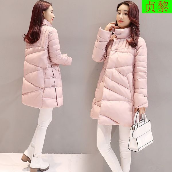 2018 winter new style korean-style women's wear fashion slimming mid-length stand collar cloak light warm down jacket coat, Black;white
2018 winter new style korean-style women's wear fashion slimming mid-length stand collar cloak light warm down jacket coat, Black;white