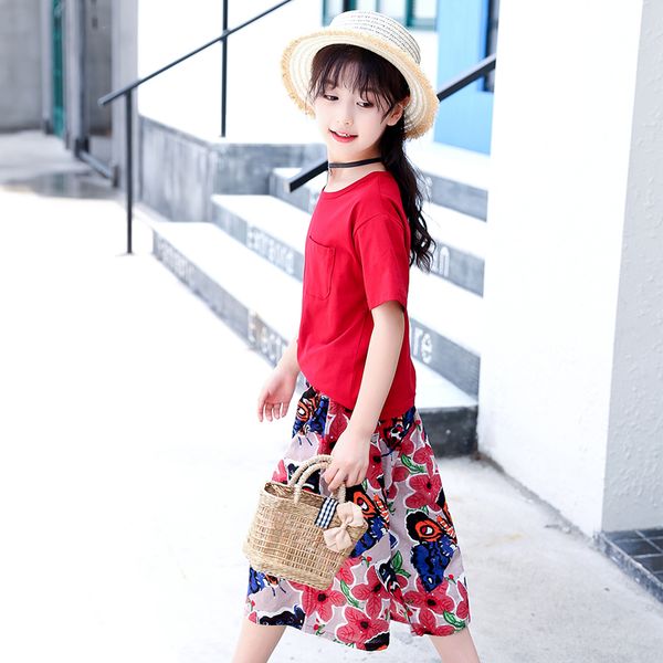 girls 2019 summer new cotton set short sleeved wide leg pants two print flower children's leisure suite children beach clothing t200613, White
girls 2019 summer new cotton set short sleeved wide leg pants two print flower children's leisure suite children beach clothing t200613, White