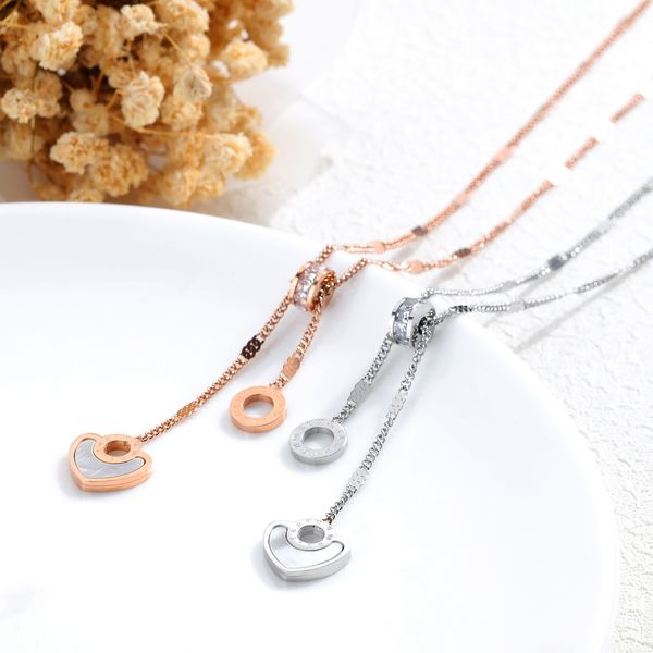 new selling exquisite digital plated 18k gold rose heart-shaped pendant stainless steel girl necklace fashion jewelry gifts wholesale, Silver
new selling exquisite digital plated 18k gold rose heart-shaped pendant stainless steel girl necklace fashion jewelry gifts wholesale, Silver