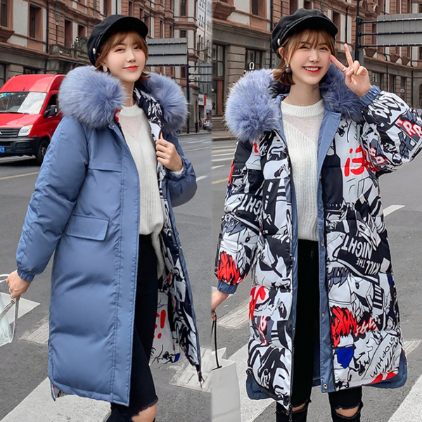 autumn new style female long plus size reversible cotton fashion pure color winter down jacket women thick comfortable overcoats, Black
autumn new style female long plus size reversible cotton fashion pure color winter down jacket women thick comfortable overcoats, Black