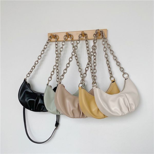 female chain hobos shoulder bag 2020 new solid color dumplings crossbody bag cloud tote trend women handbag
female chain hobos shoulder bag 2020 new solid color dumplings crossbody bag cloud tote trend women handbag