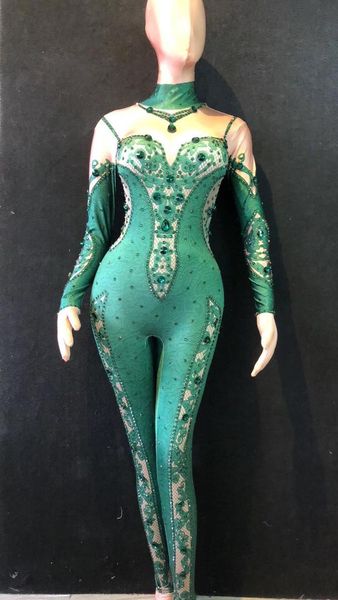 summer women new green printing shiny rhinestone jumpsuit stage gogo glass sparkling crystals bodysuit team dance costume, Black;white
summer women new green printing shiny rhinestone jumpsuit stage gogo glass sparkling crystals bodysuit team dance costume, Black;white