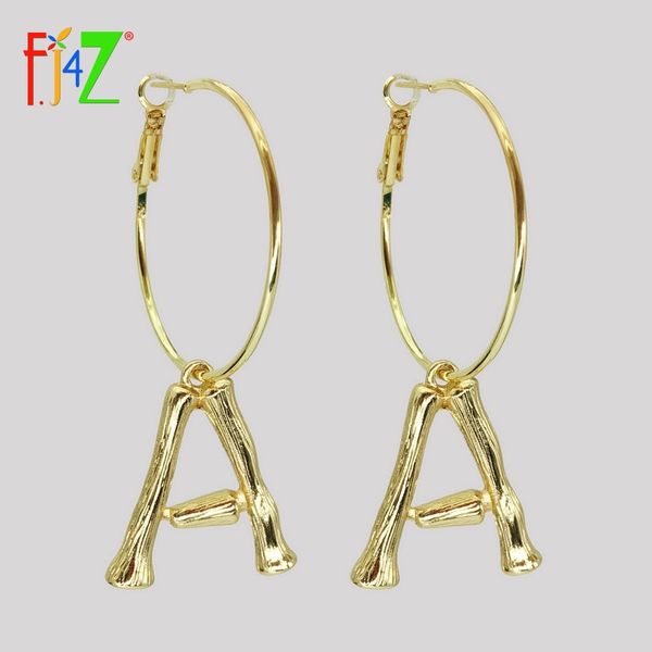 f.j4z women letter earrings golden alloy a-z 26 bamboo initail hoop earrings fashion alphabet ear hoop pendientes iniciales
f.j4z women letter earrings golden alloy a-z 26 bamboo initail hoop earrings fashion alphabet ear hoop pendientes iniciales
